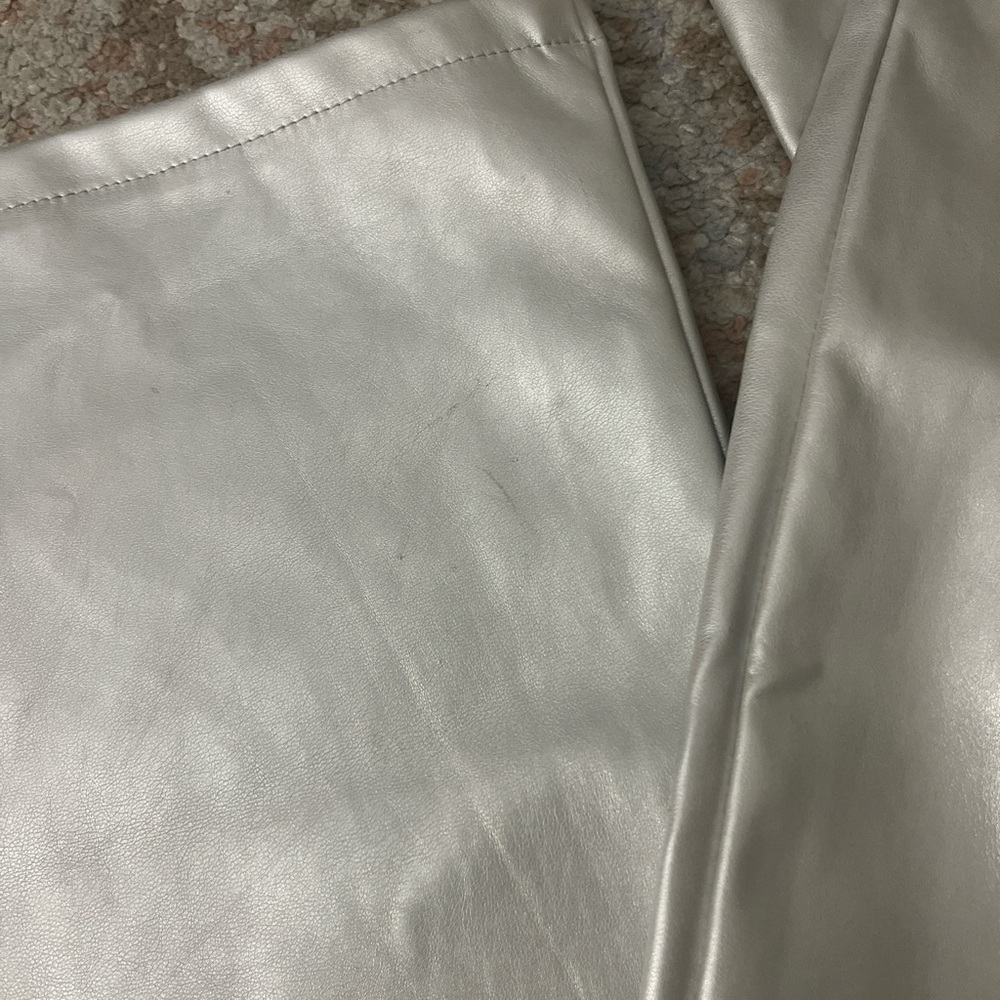 Revolve Superdown Silver Metallic Pants - image 5